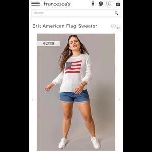 Francesca’s American Flag Sweater